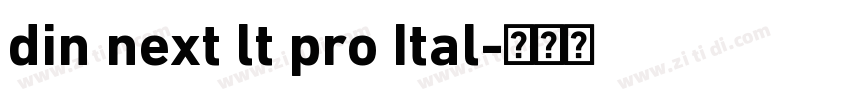 din next lt pro Ital字体转换